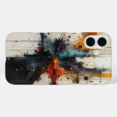 Textierte Abstrakte Kunst Case-Mate iPhone Hülle (Rückseite (Horizontal))