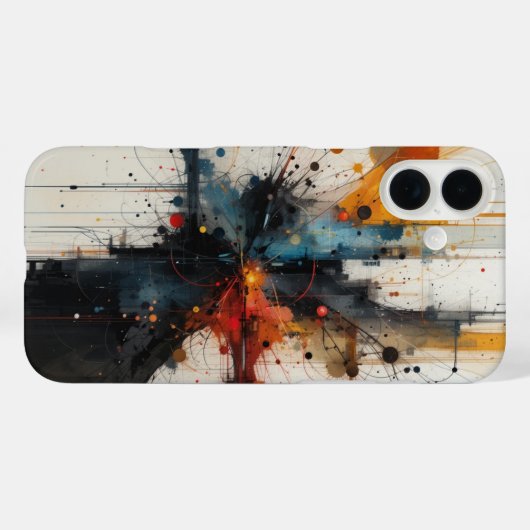 Textierte Abstrakte Kunst Case-Mate iPhone Hülle (Rückseite (Horizontal))