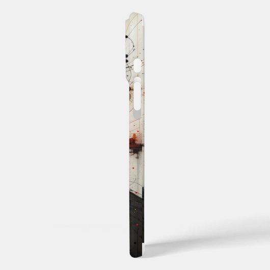 Textierte Abstrakte Kunst Case-Mate iPhone Hülle (Rückseite / Links)