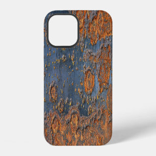 Textierter rostiger Metallhintergrund. iPhone 12 Hülle