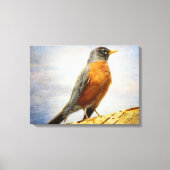 Textil American Robin Stretch Canvas Print Leinwanddruck (Vorderseite)