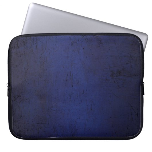 Textil-blaue dunkle Tapete Laptopschutzhülle (Vorderseite)