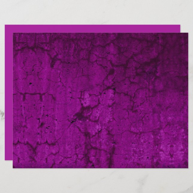 Textil Dark Fuchsia Pink Vintag antiken Grunge (Vorne/Hinten)