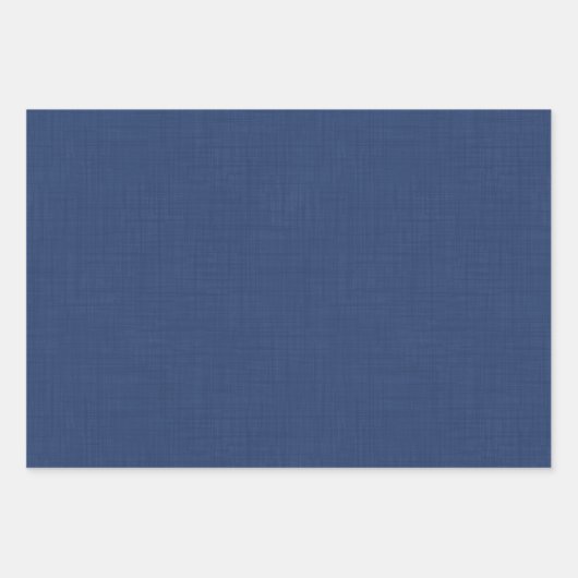 Textil dunkelblau geschenkpapier set (Vorderseite)