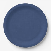 Textil dunkelblau pappteller (Vorderseite)