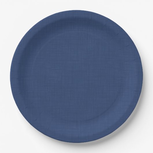Textil dunkelblau pappteller (Vorderseite)