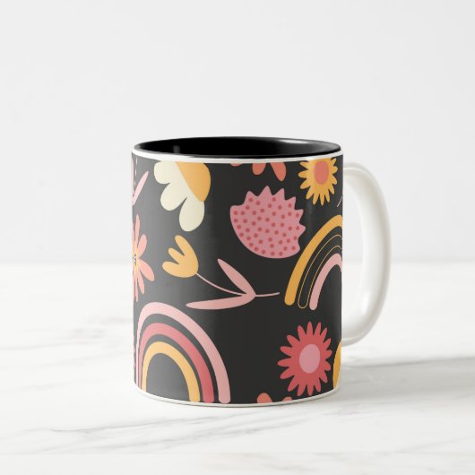 Textil-Farbdruck Geschenk Kaffee Tasse (VorderseiteRechts)