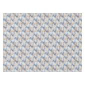 Textil hellblau, beige Zigzag Tischdecke (Vorderseite (Horizontal))