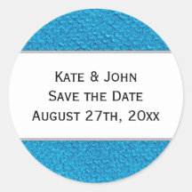 Textil-Hintergrund Save the Date Aufkleber