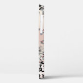Textil-Leopard: Florales Kettenmuster. Case-Mate iPhone Hülle (Rückseite / Links)