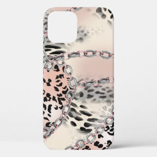 Textil-Leopard: Florales Kettenmuster. Case-Mate iPhone Hülle