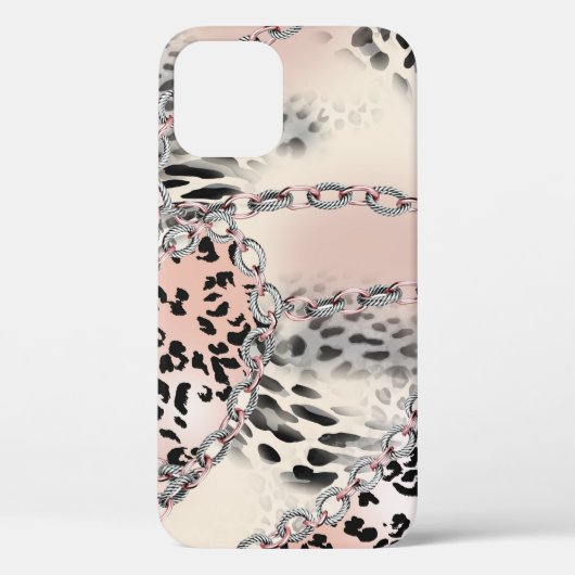 Textil-Leopard: Florales Kettenmuster. Case-Mate iPhone Hülle (Rückseite)