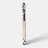 Textil-Leopard: Florales Kettenmuster. iPhone Hülle (Linke Seite)