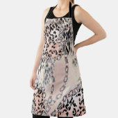 Textil-Leopard: Florales Kettenmuster. Schürze (InSitu)