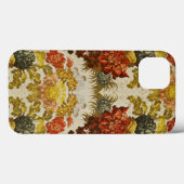 Textil mit mehrfarbigem Blumenmuster Case-Mate iPhone Hülle (Rückseite (Horizontal))