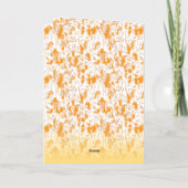 Textil-Muster mit einem lebhaften Orange und Gol (Rückseite)
