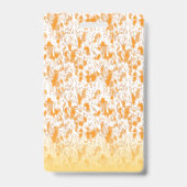 Textil-Muster mit einem lebhaften Orange und Gol Ausweis (Rückseite)