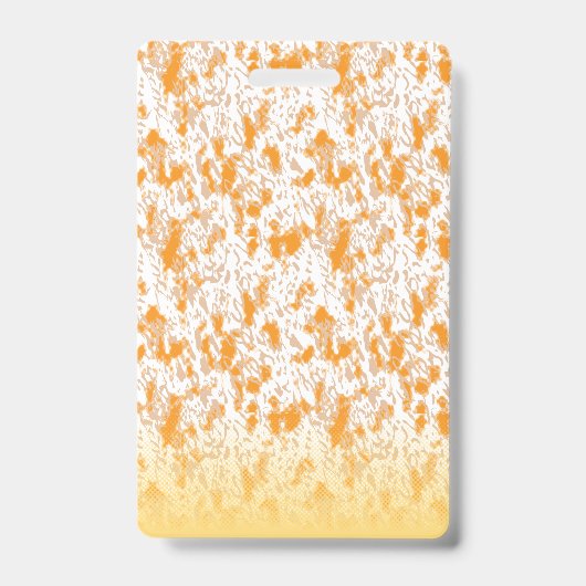 Textil-Muster mit einem lebhaften Orange und Gol Ausweis (Vorderseite)