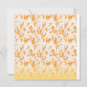 Textil-Muster mit einem lebhaften Orange und Gol Einladung