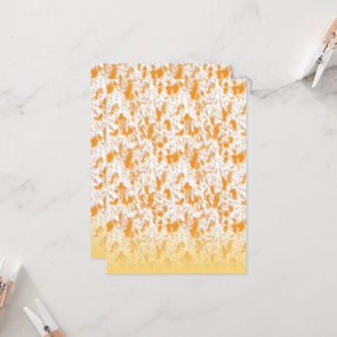 Textil-Muster mit einem lebhaften Orange und Gol Einladung