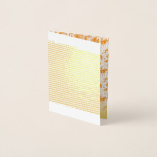 Textil-Muster mit einem lebhaften Orange und Gol Folienkarte