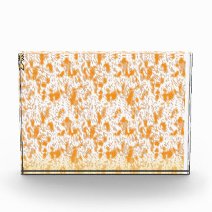 Textil-Muster mit einem lebhaften Orange und Gol Fotoblock