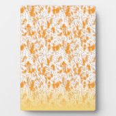 Textil-Muster mit einem lebhaften Orange und Gol Fotoplatte (Vorderseite)