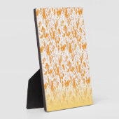 Textil-Muster mit einem lebhaften Orange und Gol Fotoplatte (Seite)