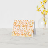 Textil-Muster mit einem lebhaften Orange und Gol Karte (Gelbe Blume)