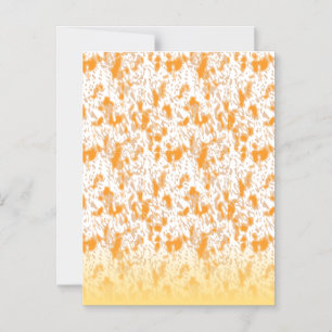 Textil-Muster mit einem lebhaften Orange und Gol Magneteinladung