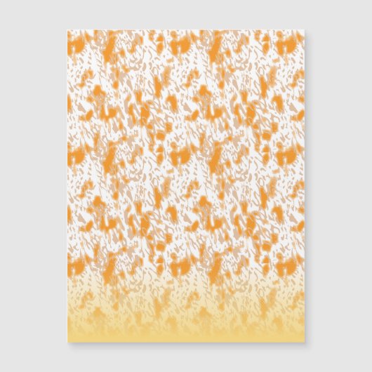 Textil-Muster mit einem lebhaften Orange und Gol Magnetkarte (Vorderseite)