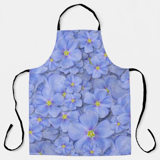 Textil nahtlos Muster mit blauen Blumen. Dekoratio Schürze (Vorderseite)
