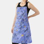 Textil nahtlos Muster mit blauen Blumen. Dekoratio Schürze (InSitu)