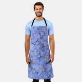 Textil nahtlos Muster mit blauen Blumen. Dekoratio Schürze (Getragen)