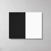 Textil Schlicht Schwarz und Weiß Leinwanddruck (Vorderseite)