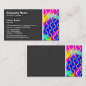 Textil Tone - Fraktal Abstrakt Visitenkarte (Vorne/Hinten)