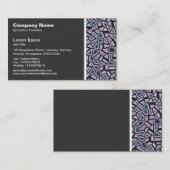 Textil Tone - Gesichts Abstrakt Visitenkarte (Vorne/Hinten)