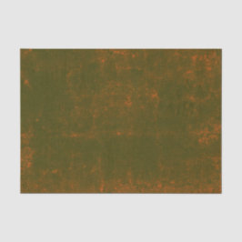 Textil Vintag grün Orange Grunge Decoupage Seidenpapier