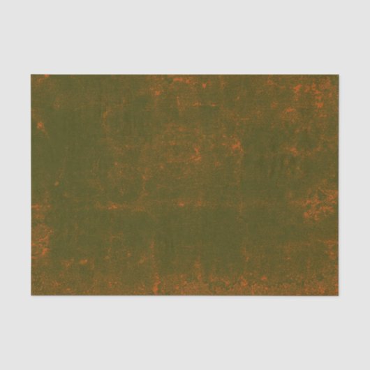 Textil Vintag grün Orange Grunge Decoupage Seidenpapier (Vorderseite)