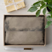 Textil Vintage rustikale Sepia Blumenmuster Design Seidenpapier (Geschenk)