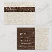 Textilbeschaffenheits-Visitenkarte Visitenkarte (Vorne/Hinten)