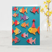 Textile Aquatic Geburtstagskarte Karte (Gelbe Blume)