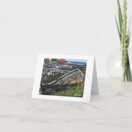 Textile Art Boat Notecard Karte