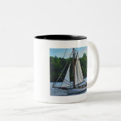 Textile Art Boat Tasse (VorderseiteRechts)