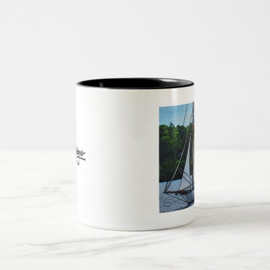 Textile Art Boat Tasse (Mittel)