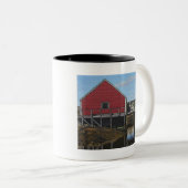 Textile Art Boathouse Kaffee Tasse (VorderseiteRechts)