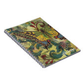 Textile Art Butterfly Notebook Notizblock (Rechte Seite)