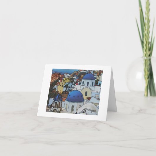 Textile Art Greece Notecard Karte (Vorderseite)