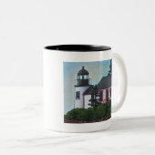 Textile Art Lighthouse Kaffee Tasse (VorderseiteRechts)