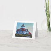 Textile Art Lighthouse Notecard Karte (Vorderseite)
